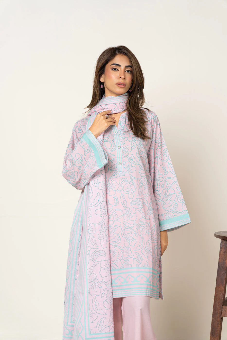 RTW | SHIRT, CULOTTE & DUPATTA - Image 2