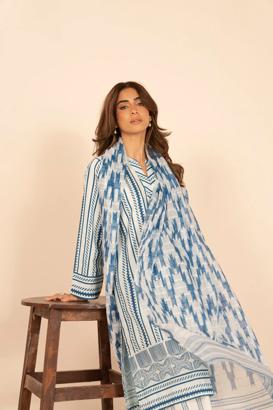 RTW | SHIRT, CULOTTE & DUPATTA - Image 2