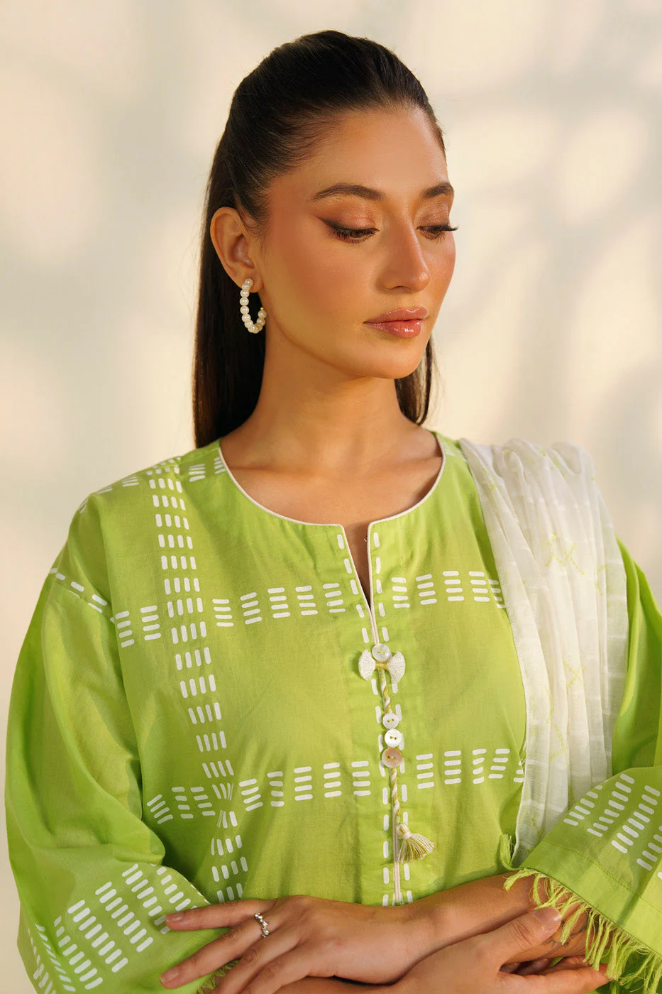 RTW | SHIRT, CULOTTE & DUPATTA - Image 3