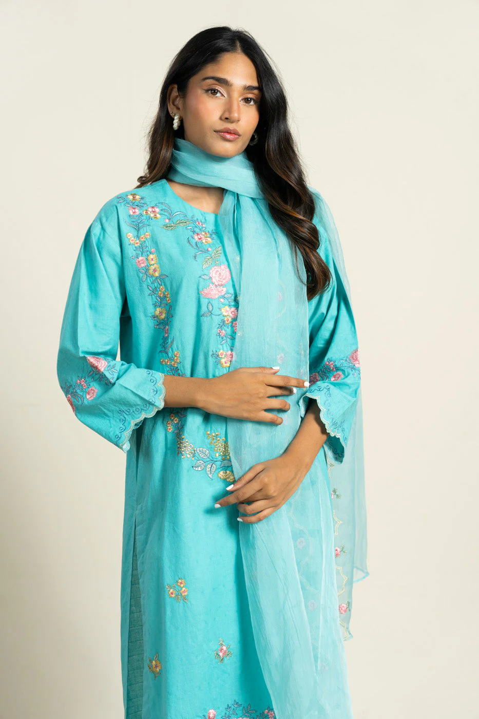 RTW | SHIRT, CULOTTE & DUPATTA - Image 2