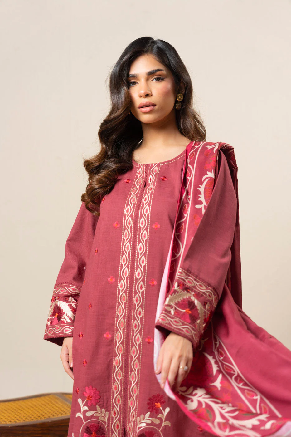 RTW | SHIRT, CULOTTE & DUPATTA - Image 2