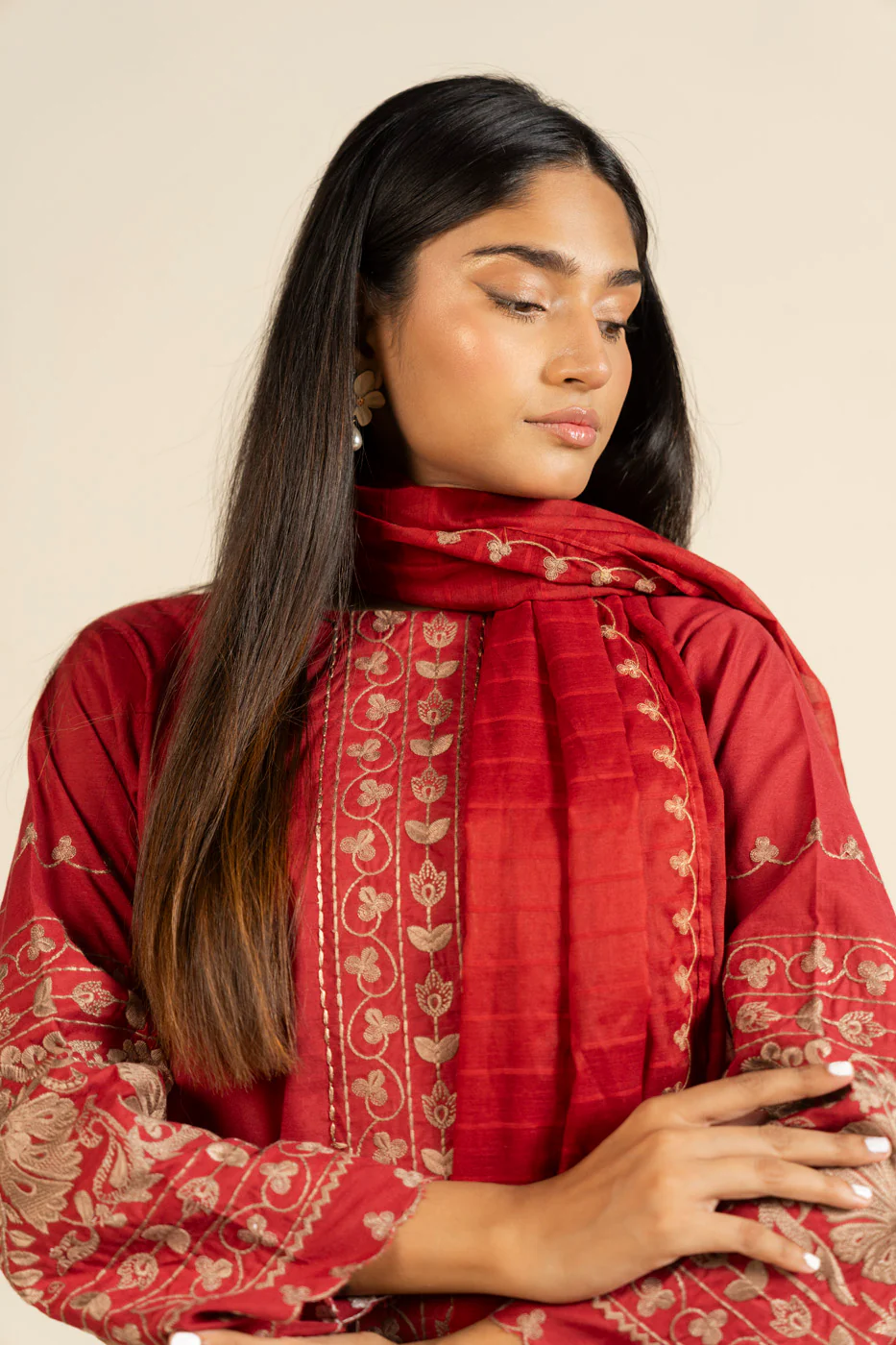 RTW | SHIRT, CULOTTE & DUPATTA - Image 3