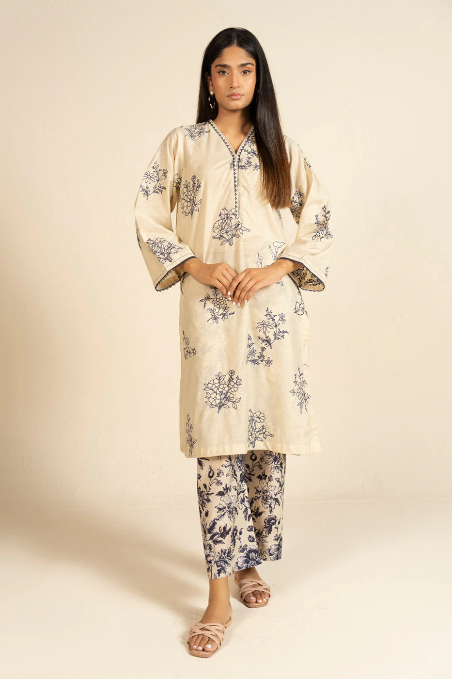 RTW | SHIRT, CULOTTE & DUPATTA - Image 4