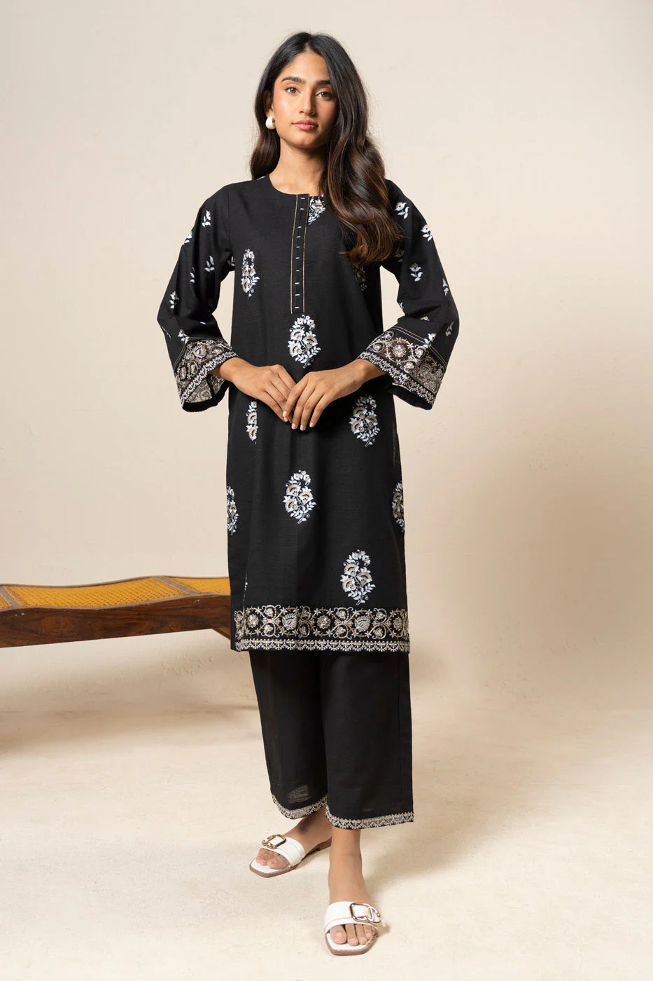 RTW | SHIRT, CULOTTE & DUPATTA - Image 4
