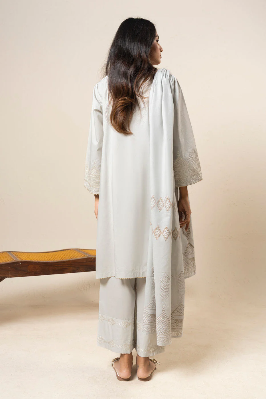 RTW | SHIRT, CULOTTE & DUPATTA - Image 5