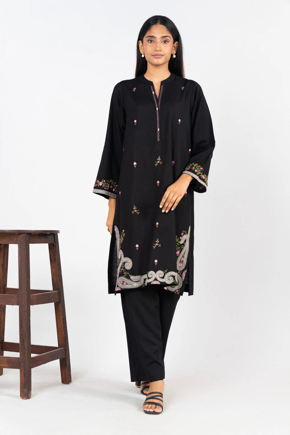 RTW | SHIRT, CULOTTE & DUPATTA - Image 4