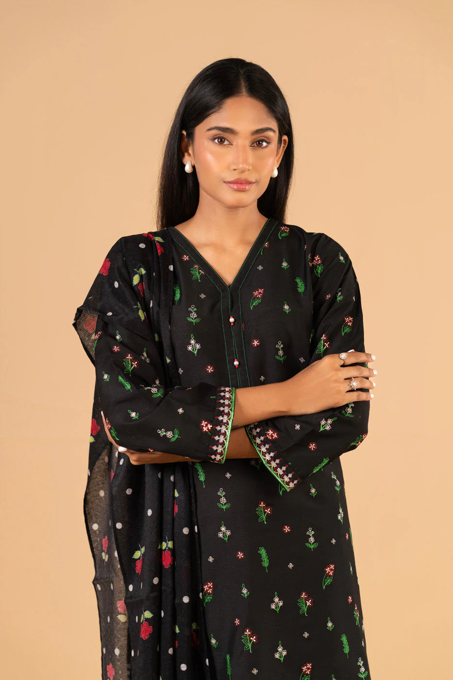 RTW | SHIRT, CULOTTE & DUPATTA - Image 2