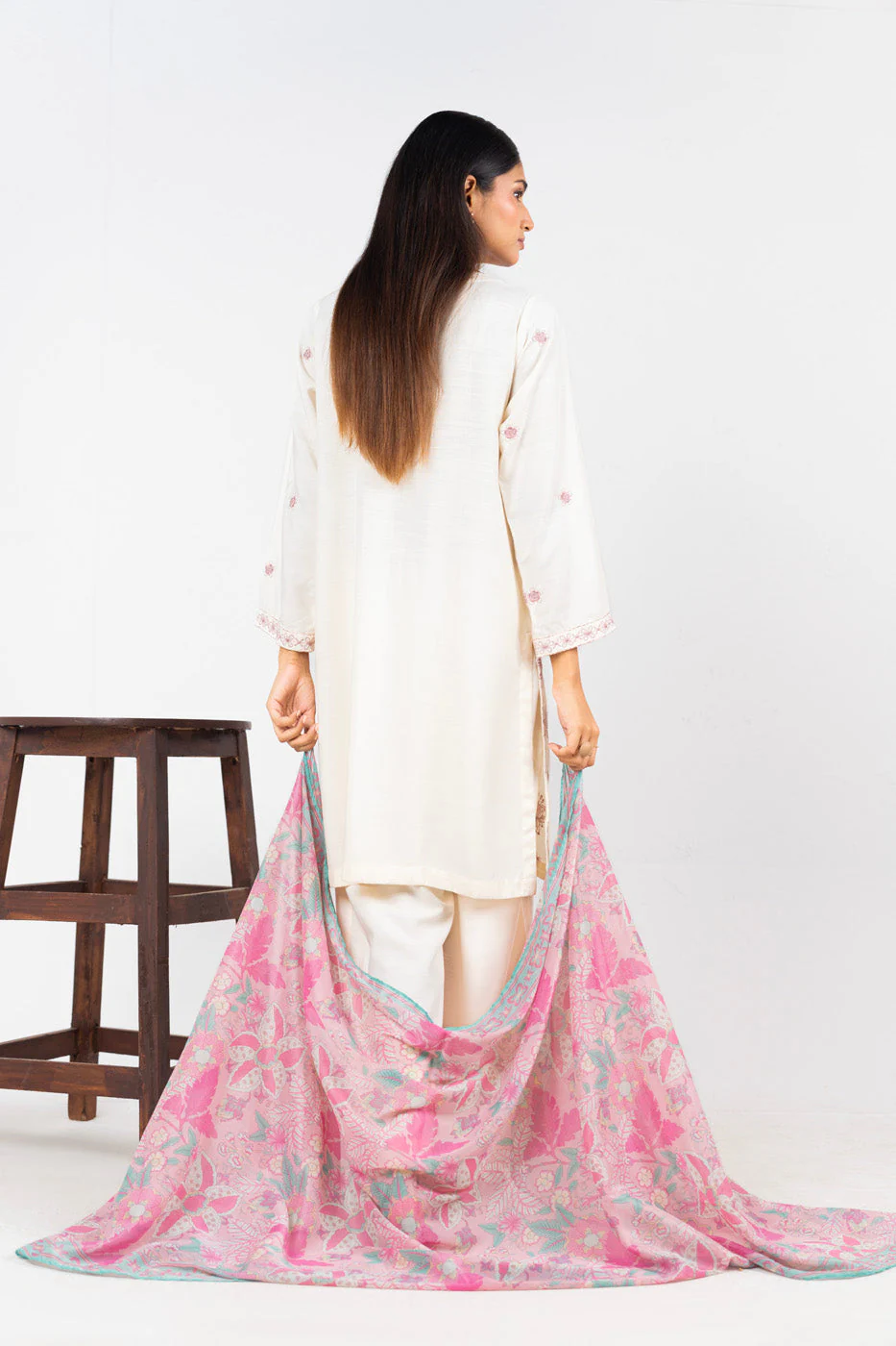 RTW | SHIRT, CULOTTE & DUPATTA - Image 5