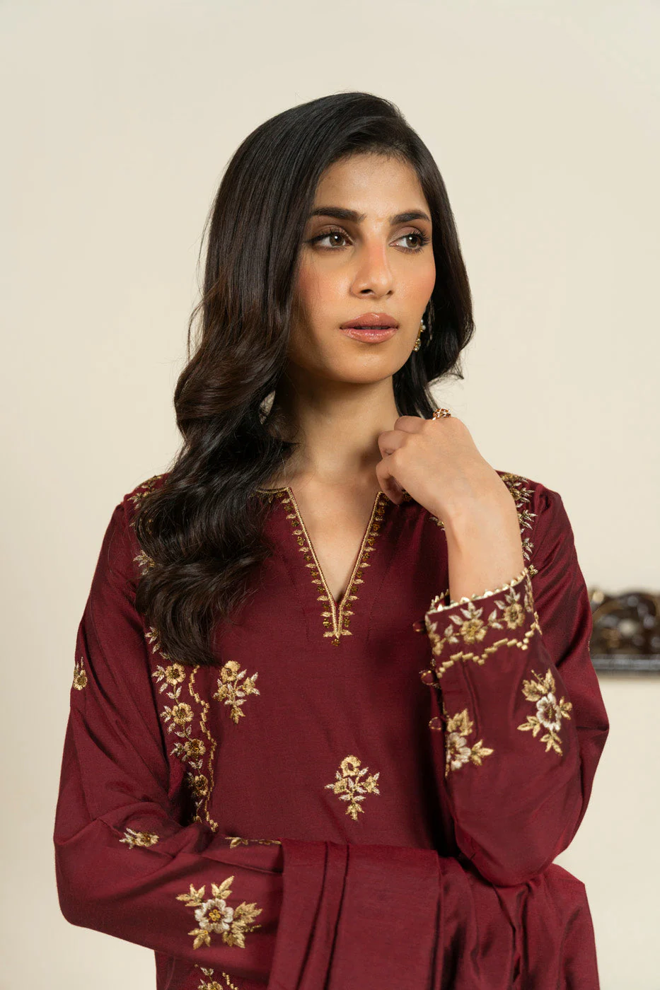 RTW | SHIRT, CULOTTE & DUPATTA - Image 3
