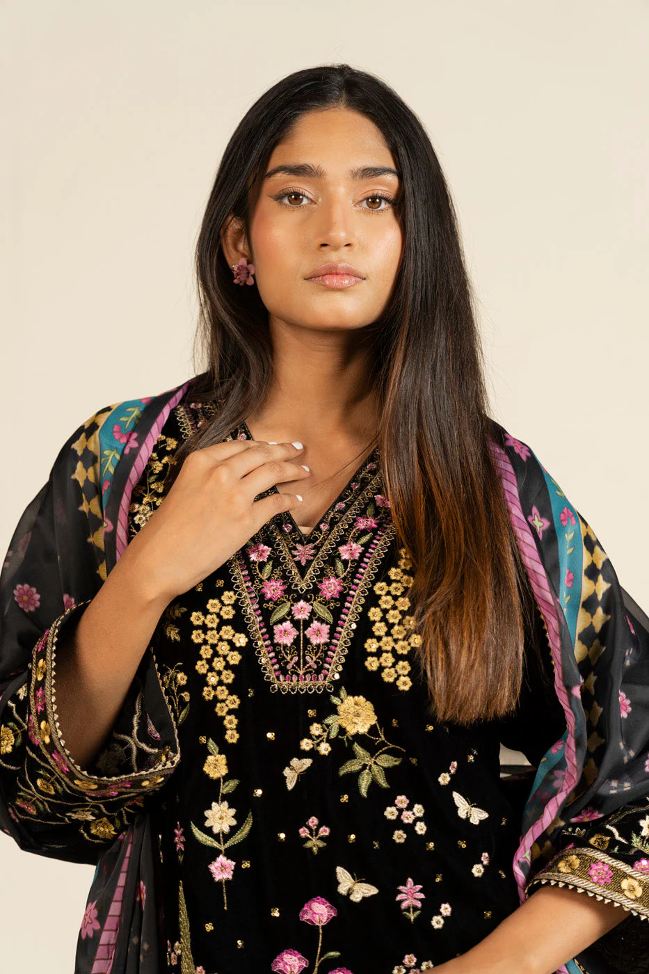 RTW | SHIRT, CULOTTE & DUPATTA - Image 3