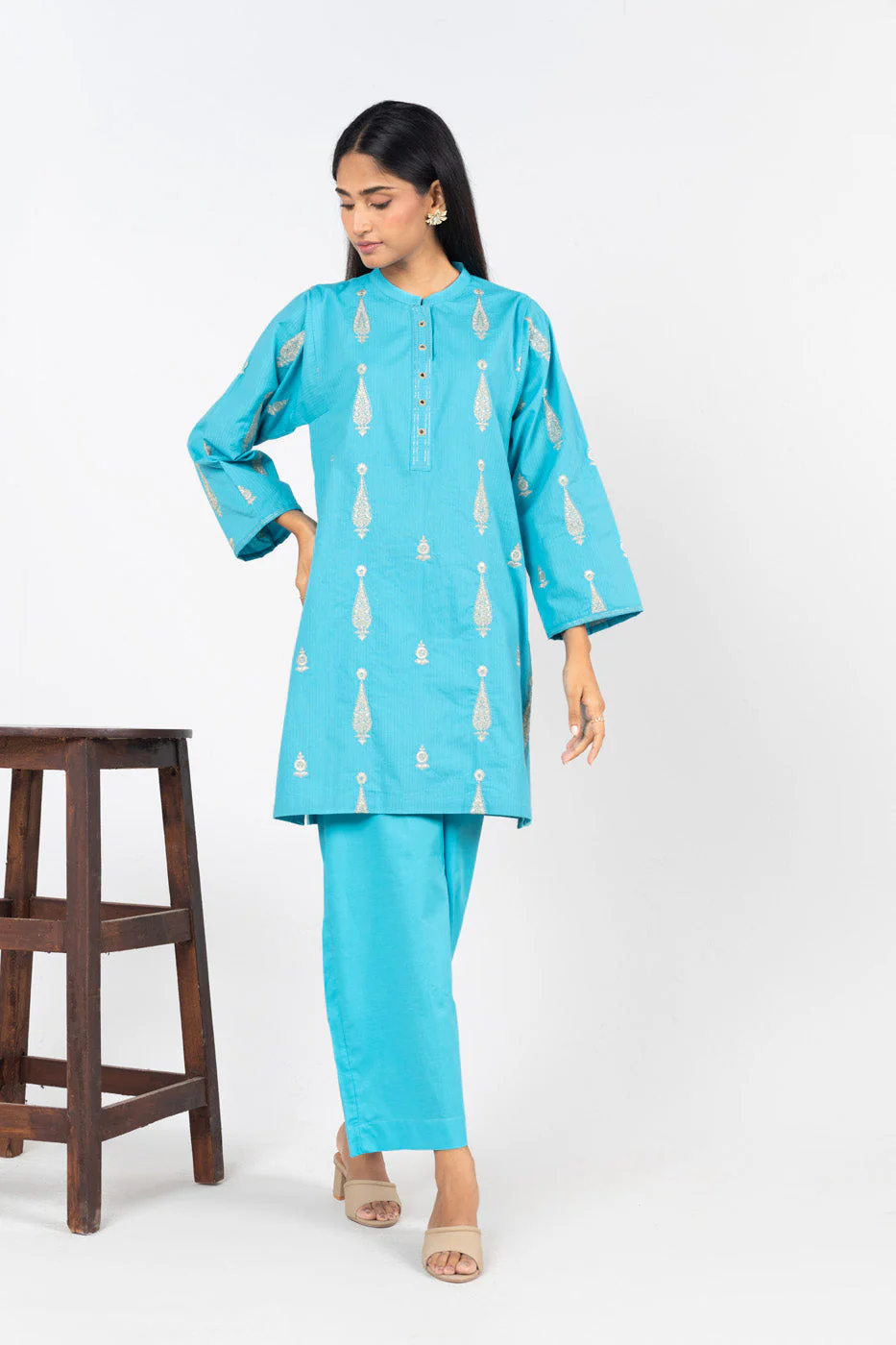 RTW | SHIRT, CULOTTE & DUPATTA - Image 4