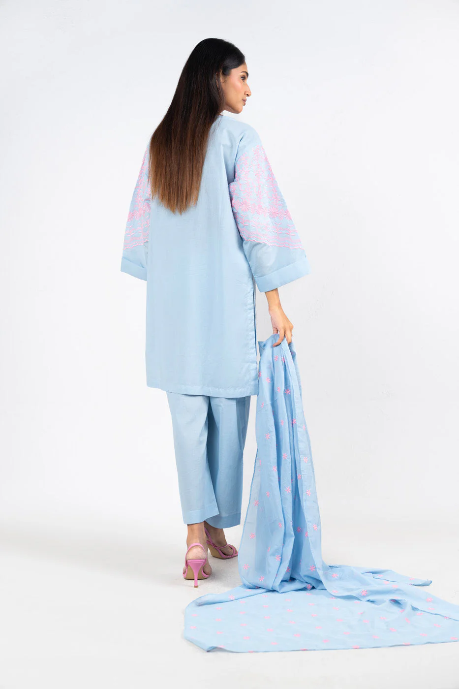 RTW | SHIRT, CULOTTE & DUPATTA - Image 4