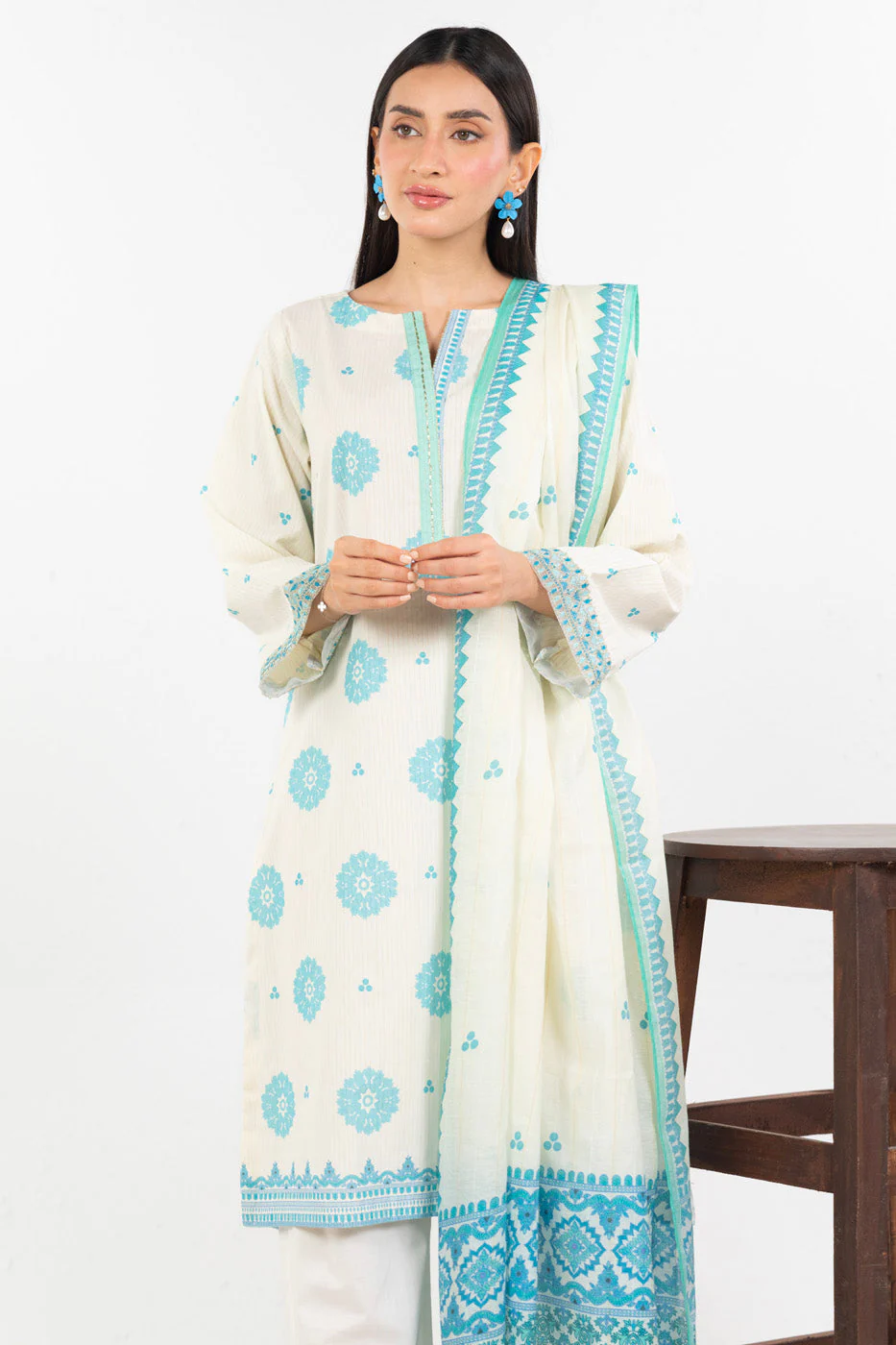 RTW  | SHIRT, CULOTTE & DUPATTA - Image 2