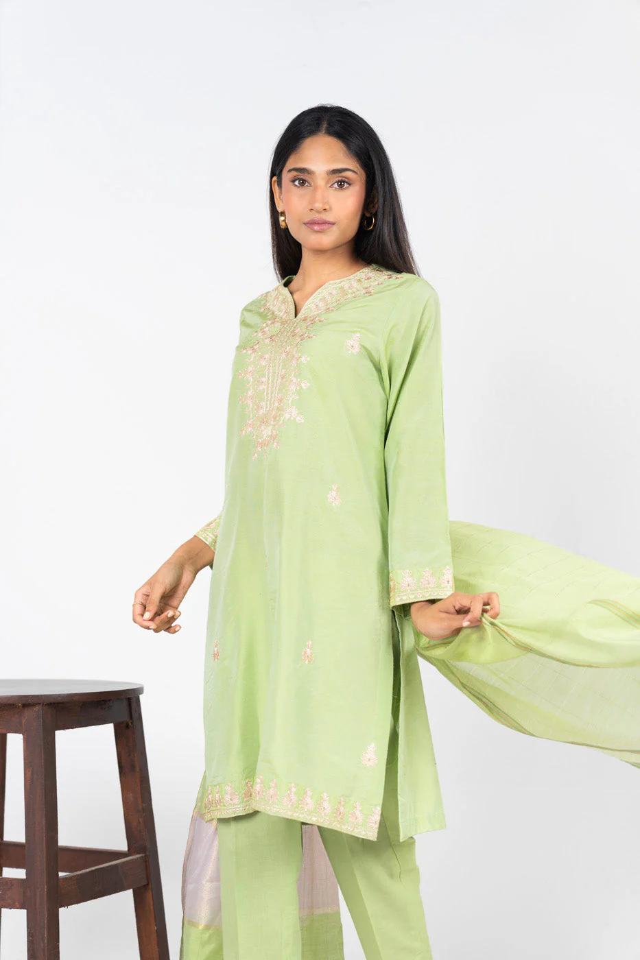 RTW | SHIRT & DUPATTA - Image 2