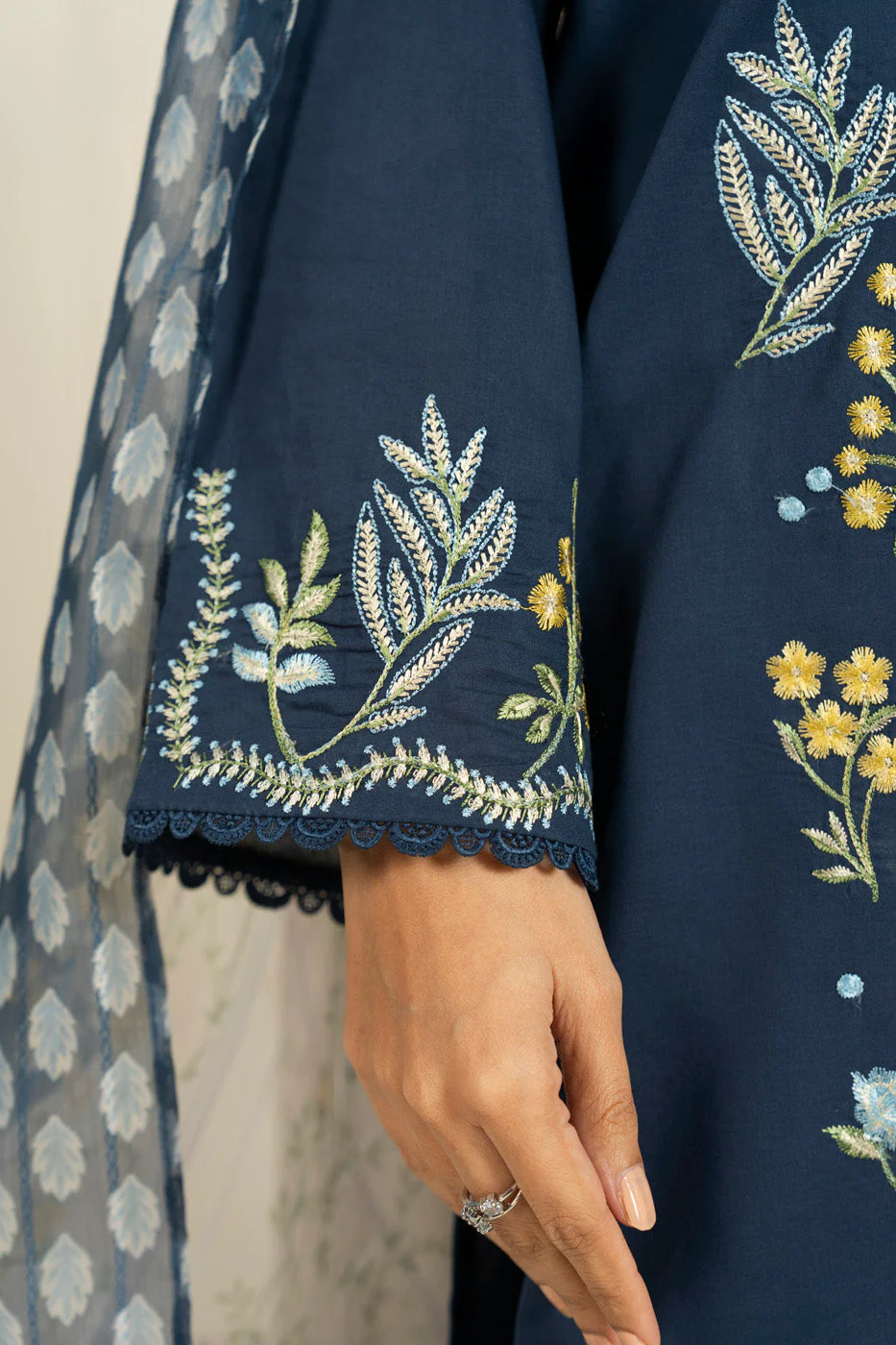 RTW | SHIRT, TROUSER & DUPATTA - Image 4