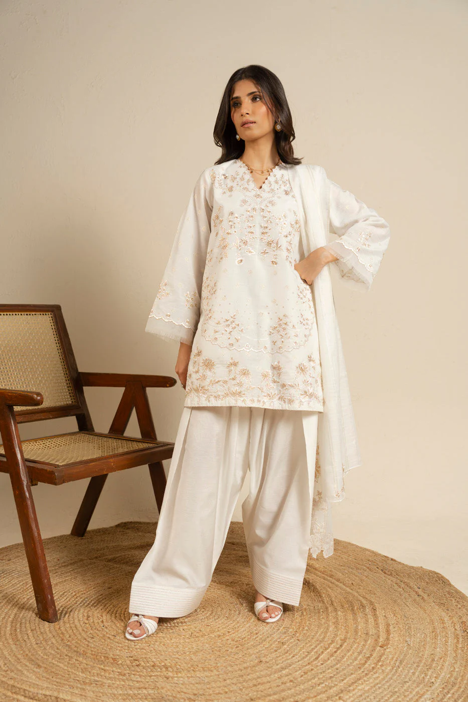 RTW | SHIRT, TROUSER & DUPATTA - Image 5