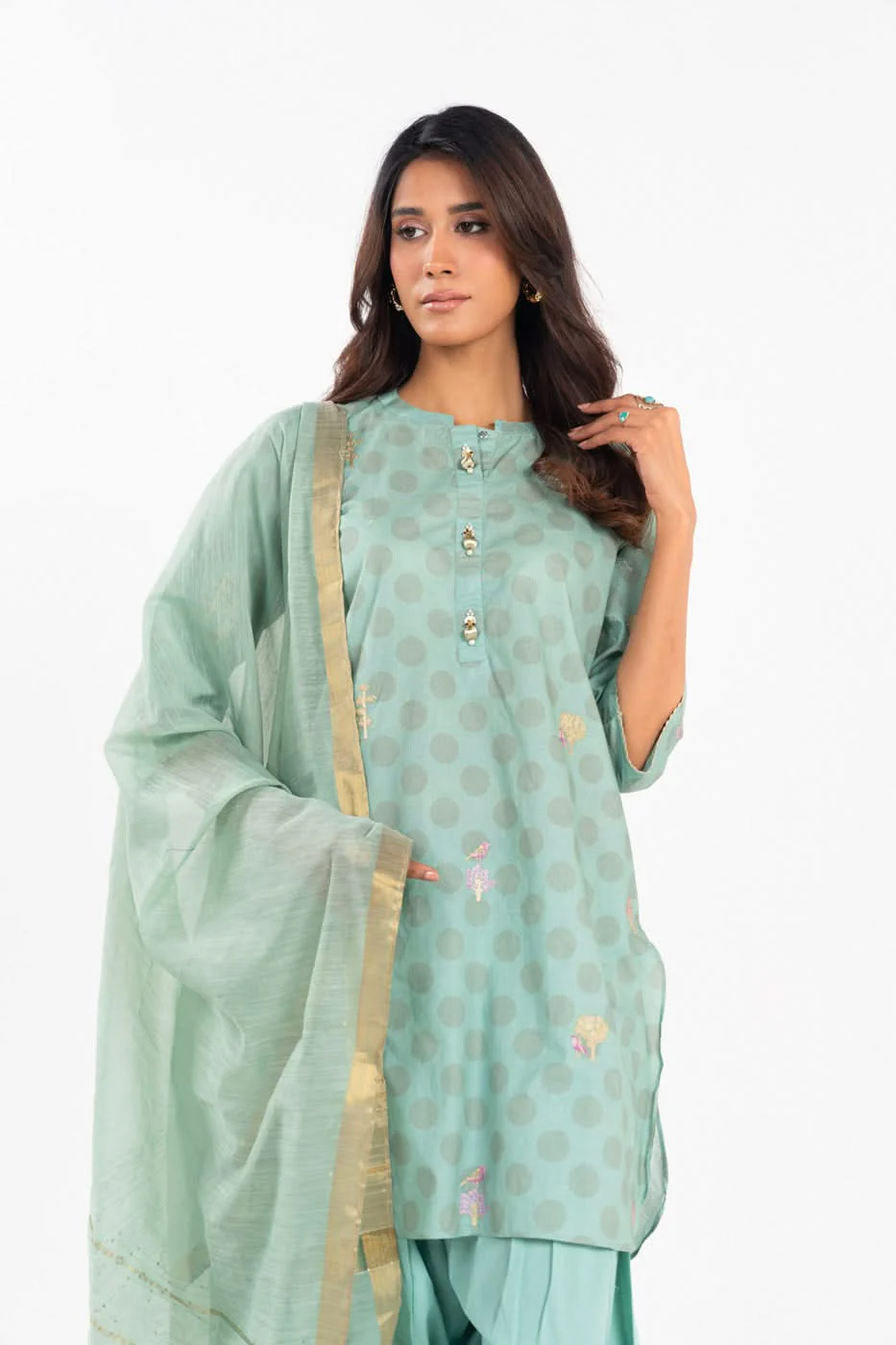 RTW | SHIRT & DUPATTA - Image 2