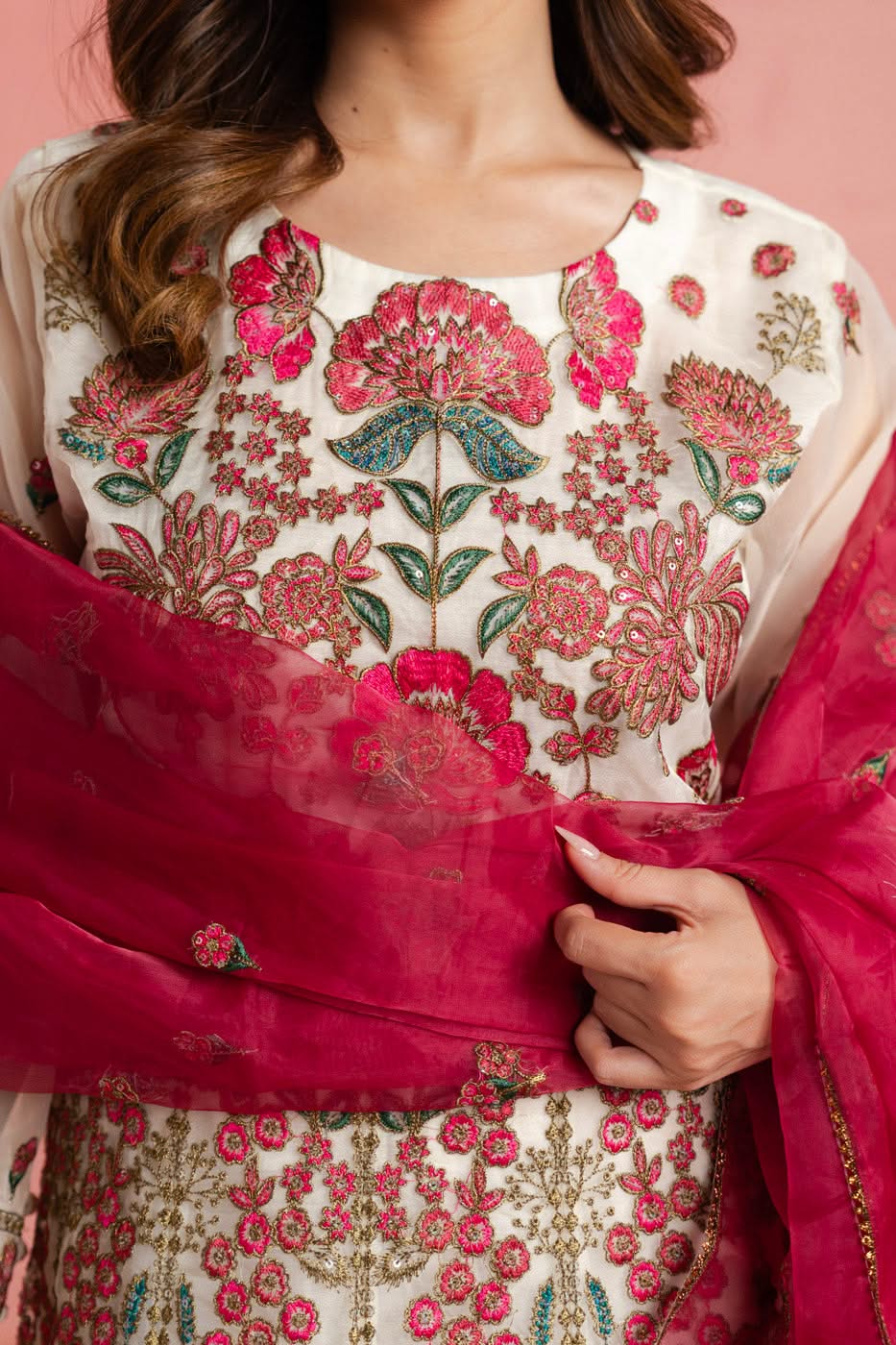 RTW | SHIRT, TROUSER & DUPATTA - Image 5