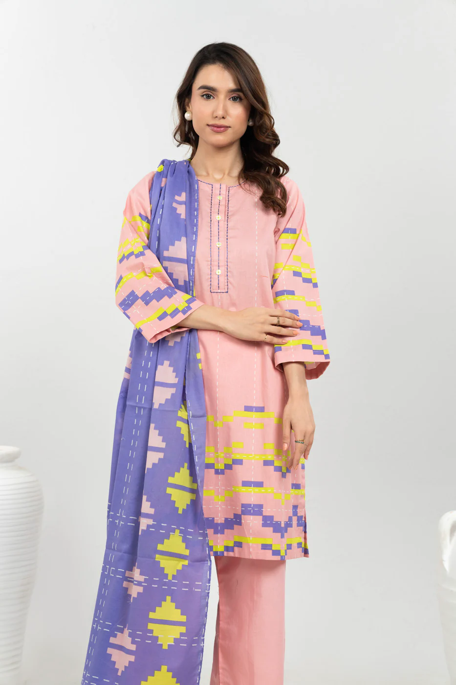 RTW | SHIRT, CULOTTE & DUPATTA - Image 3